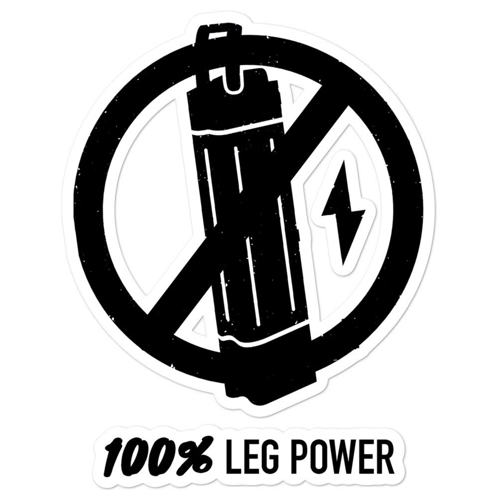 Leg power sticker